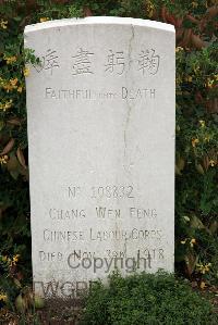 St. Sever Cemetery Extension Rouen - Chang Wen Feng, 